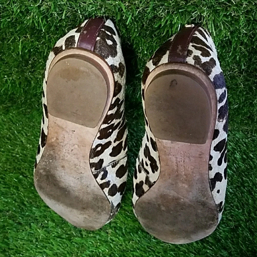 Kate Spade Calf Fur Emma Bow Flats